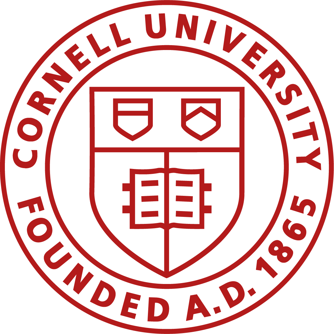 Cornell University. Founded A.D. 1865.